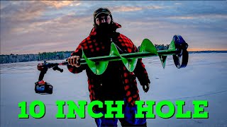 The Best Ice Auger Drill Combo (10 Inch Hole)