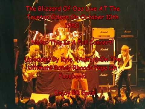 The Blizzard Of Ozz Live With Randy Rhoads At The Taunton Odeon, England (Full Concert)