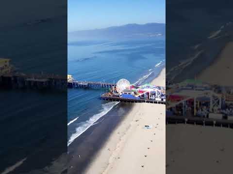 Santa Monica Beach, the best beach in California #shorts #travel #losangeles