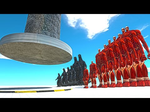 GODZILLA Colossal Titan vs HYDRUALIC PRESS - SATISFYING Crushing Experiment! - ARBS