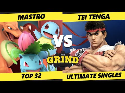The Grind 174 Top 32 - Mastro (Pokemon Trainer) Vs. Tei Tenga (Ryu) - SSBU Ultimate Tournament