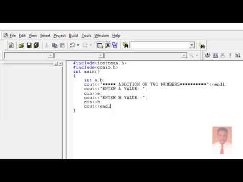 Addition of two numbers using visual C plu plus  6 0