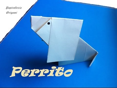 Origami - Papiroflexia. Perro que mueve la cabeza.