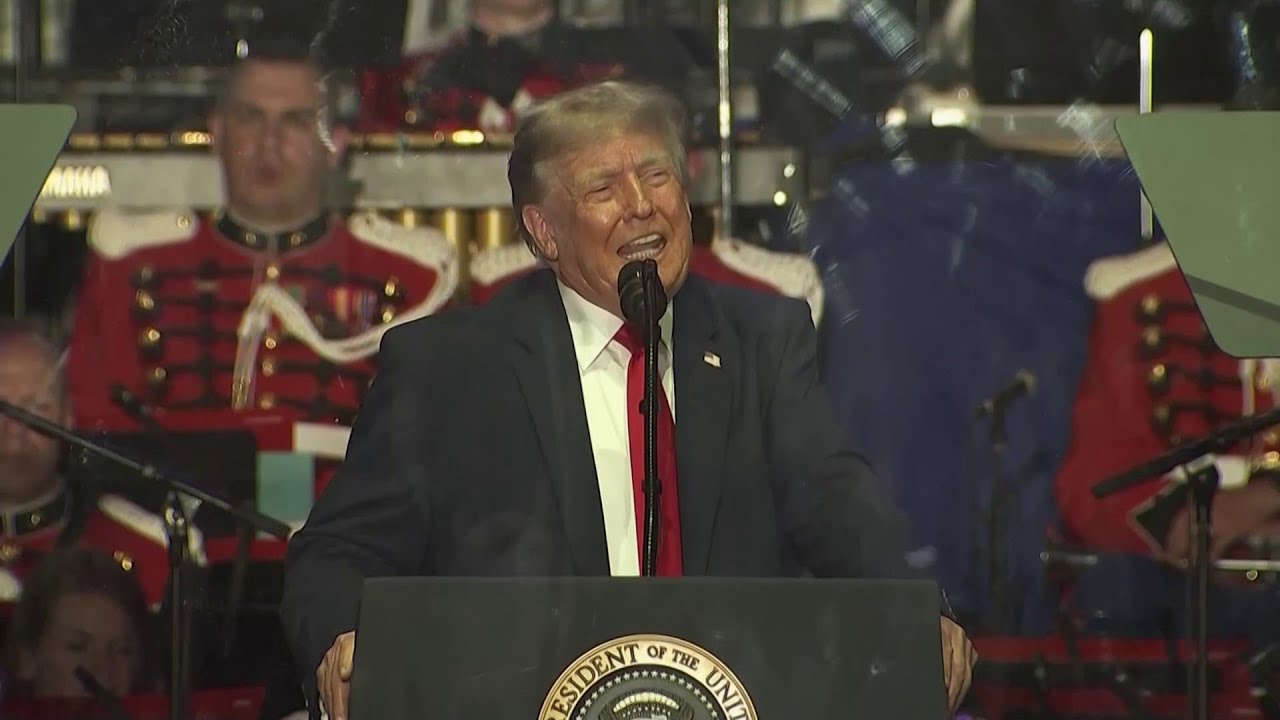 Full Trump rally: Great American State Fair sees song covers, flyovers & speech address America 250