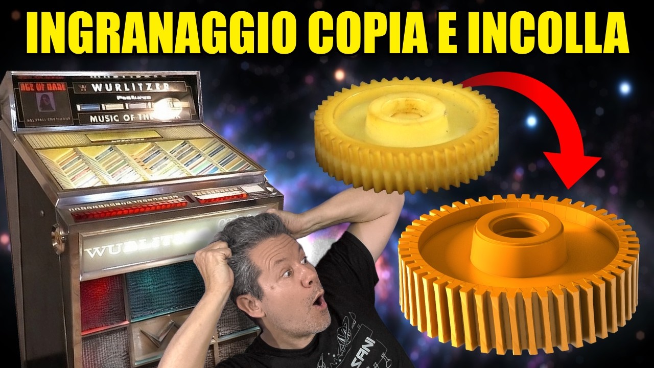 Ingranaggio Copia e Incolla - Riparo il Jukebox col Revopoint MIRACO Plus 3D Scanner