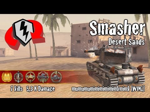WoT Blitz Smasher - 7 kills 5,3k Damage Replay