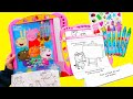 Peppa Pig Paper Roll Desk Activity Set For Kids