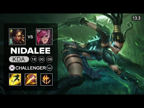 Nidalee vs Vi Jungle - KR Challenger - Patch 13.3 Season 13