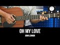 Oh My Love - John Lennon | EASY Guitar Lessons for Beginners - Chord & Strumming Pattern