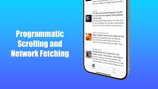 SwiftUI Tab Bar Interaction: Programmatic Scrolling & Network Fetching (Part 2)