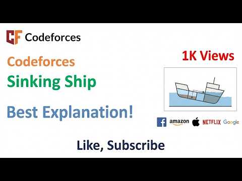 Codeforces Sinking Ship Java Solution Logic Time Space Complexity Explained With Example