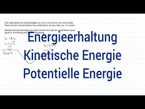 NTG Industriemeister Metall 2017-1 Aufgabe 4 - Energieerhaltung, Kinetische und potentielle Energie