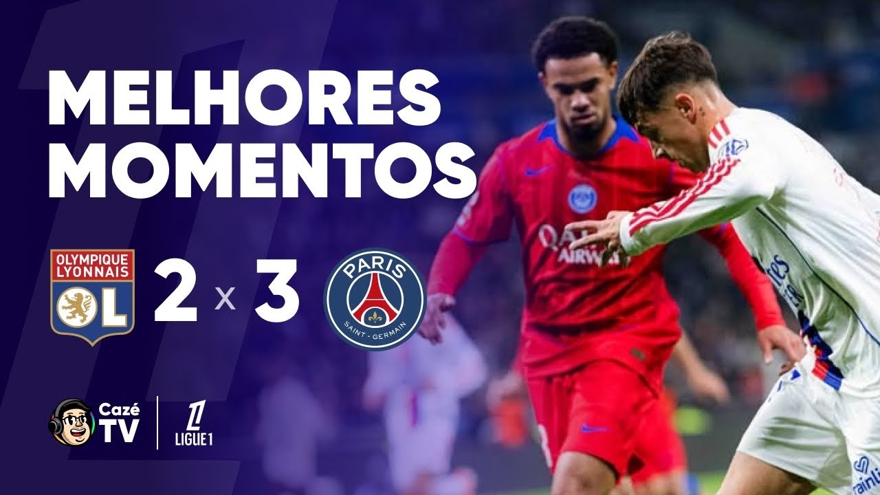 MELHORES MOMENTOS: LYON 2 X 3 PSG | LIGUE 1 25/26 | 12ª RODADA