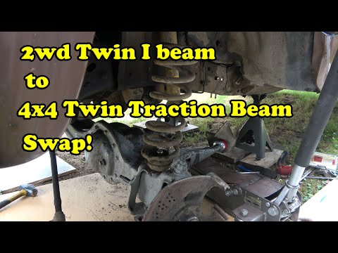 Twin I beam to Twin Traction Beam Swap | Ford F150 | Driver Side | Part 1 | Junkyard Truck