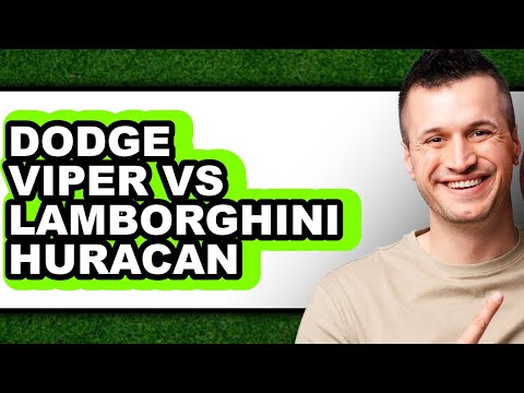 Dodge Viper vs Lamborghini Huracan - Full Comparison