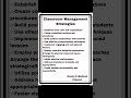 Classroom Management Strategies Educationaltechnology Education Nursingeducation Bscnursing