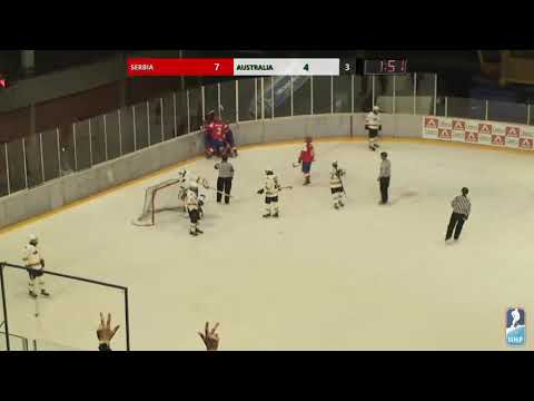 2nd goal World Championship U18 D2B   Serbia   Australia 8:4