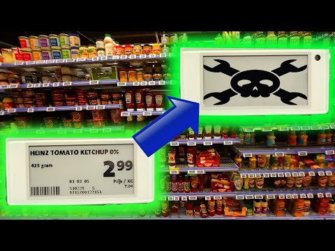 How to Re-program (reverse engineer) e-ink (epaper) Price Tags (Shelf Labels)