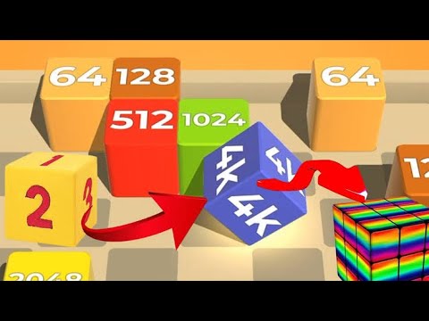 Roll a Cube 2048 - jelly run 2048 video games walkthrough Android iOS Gameplay Mobile New Level
