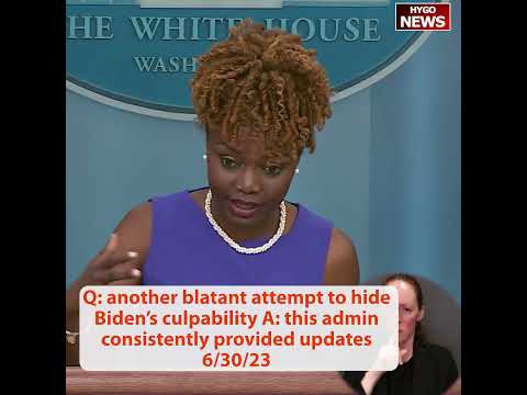 Q: another blatant attempt to hide Biden's culpability A: this admin consistently provided updates