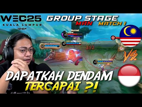 MALAYSIA VS INDONESIA PLAYOFF SEMI FINALS MATCH 1 IESF WEC25 !