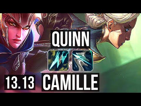 QUINN vs CAMILLE (TOP) | 8/0/2, 2.3M mastery, 1300+ games, Legendary | KR Master | 13.13