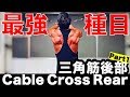 『三角筋!固定でデカくする!!ケーブルリア!』CHICKEN HEART TV vol.82実技篇