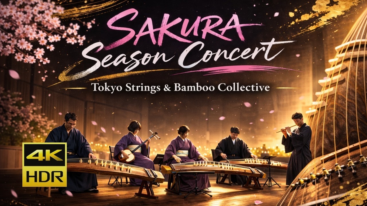 [4K HDR] SAKURA Season Concert 🌸 和楽器アンサンブル｜Tokyo Strings & Bamboo Collective 初ライブ