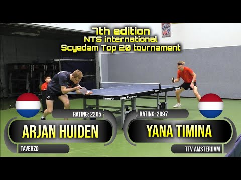 7th edition NTS int. tournament Arjan Huiden vs Yana Timina #sports #卓球