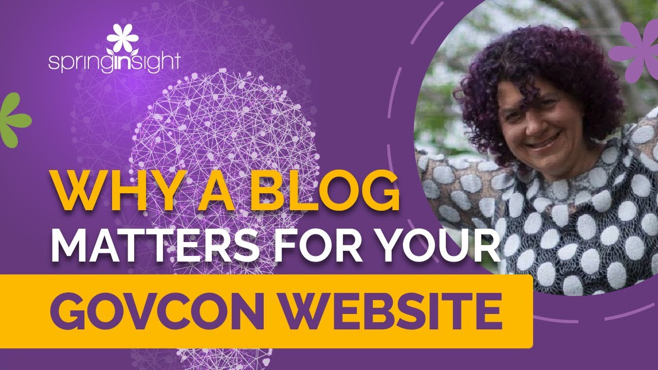 Why a blog matters for your Government Contracting website