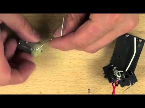 Robot Żuczek 5/11 - mocowanie silniczków