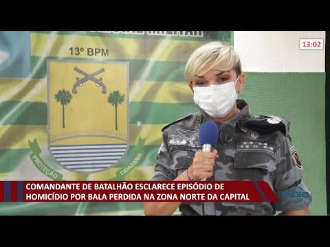 Comandante da PM esclarece homiciÌdio por bala perdida na zona norte 29 09 2021