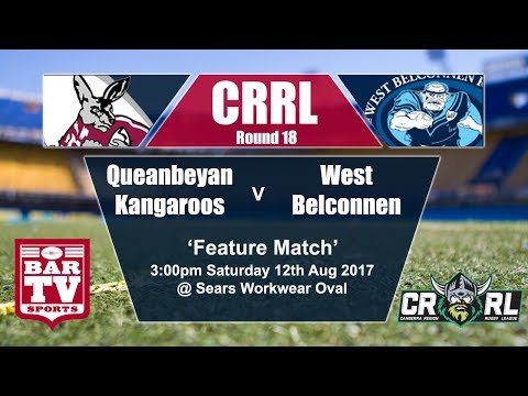 2017 Canberra RL Round 18 Feature Match - Queanbeyan Kangaroos v West Belconnen