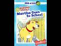 Martha Speaks Martha Goes To School 2010 DVD Menu Walkthrough First Day Of School Special
