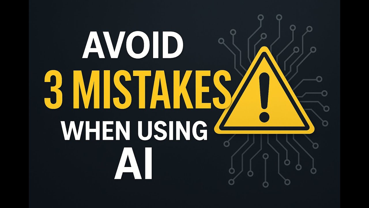 Avoid These 3 Common Mistakes When Using AI at Work