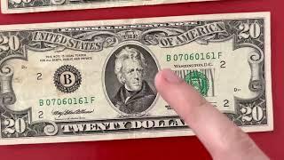 1990 VS 1993 TWENTY DOLLAR BILL