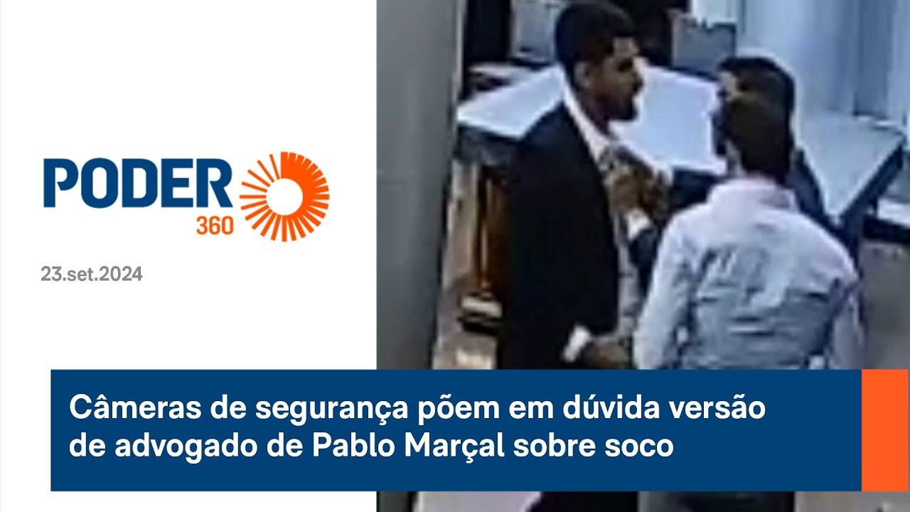 Câmeras de segurança põem em dúvida versão de advogado de Pablo Marçal sobre soco