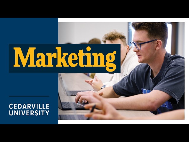 Thumbnail for video titled: Why Study Marketing at Cedarville University?