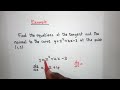 Equation Of Tangent And Normal To The Curve
