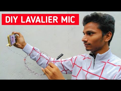 Diy lavalier mic |diy collar mic for YouTube| home made mic for YouTube| diy lavalier mic for YouTub