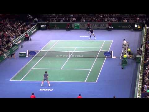 Roger Federer vs Juan Martin Del Potro Paris 2013 Highlights