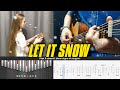 Let It Snow! Guitar and Kalimba Cover! Tabs Tutorial