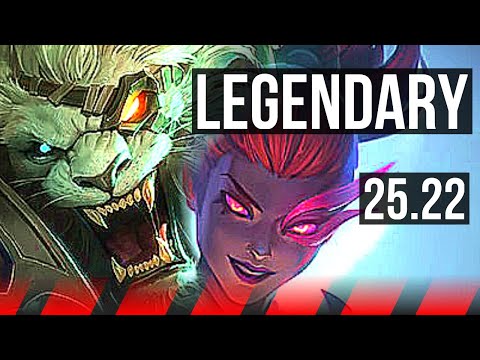 RENGAR vs AKALI (TOP) | 11 solo kills, Legendary | EUW Master | 25.22