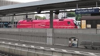 preview picture of video 'Ingolstadt Nord - ICEs - ÖBB Werbelok Rail Cargo Group - Regionalzüge - Güterzüge'