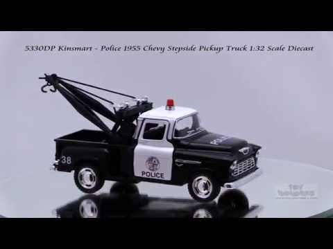 Металлическая машинка Kinsmart 1:32 «1955 Police Chevy Stepside Pickup Truck» KT5330DP инерционная