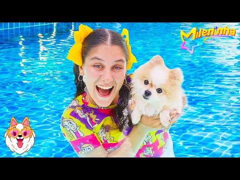 REGRAS DE CONDUTA PARA ANIMAIS NA PISCINA EM UMA HISTÓRIA ENGRAÇADA E EDUCATIVA COM A MILENINHA