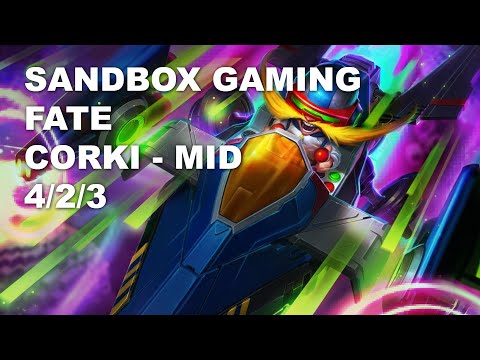 SANDBOX Gaming FATE Mid Corki vs Twisted Fate - KR Grandmaster Patch 10.8