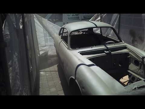 Alfa Romeo Car body shell primed after mobile sandblasting by Profi Blast www.profiblast.co.uk