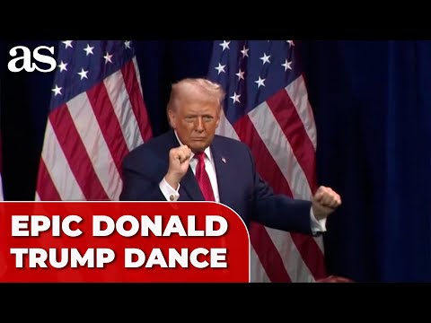 TRUMP ends GOP RETREAT speech with EPIC TRUMP DANCE
