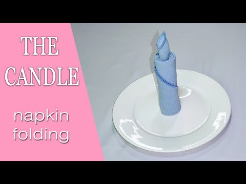 CANDLE NAPKIN FOLDING
